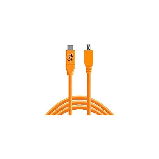 TetherPro USB-C to 2.0 Micro-B 5-Pin, 15' (4.6m) (Non Reflective Black)