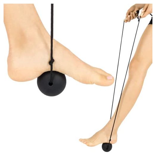 Vive Plantar Fasciitis Relief Lacrosse Ball – Gua Sha Myofascial Release Tool – Deep Tissue Trigger Point Foot Massage Set – Roller for Arch Feet Pain - Reflexology Muscle Knot Massager for Women, Men