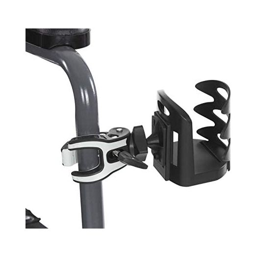 Vive Cup Holder for Wheelchair, Walker, Accessories, Stroller, Bike, Boat, Desk, Mobility Scooter, Rollator, Electric Wheel Chair - Portable Adjustable Cupholder Attachment, Near Universal Fit