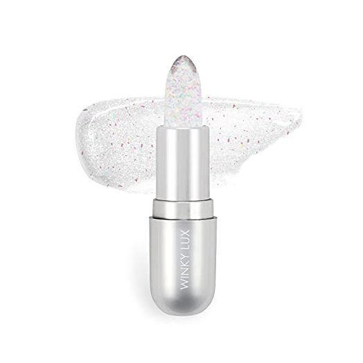 Winky Lux Confetti Glimmer Balm, pH Color Changing Lip Balm with Vitamin E and Ocean Safe Glitter