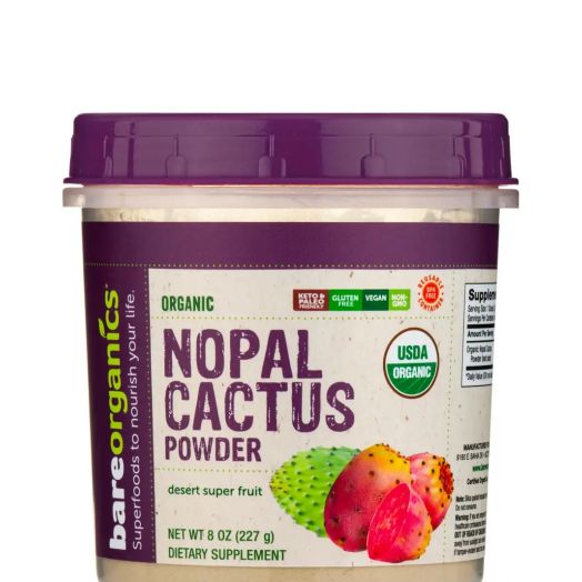BareOrganics Organic Nopal Cactus Powder - 8 oz (227 Grams)
