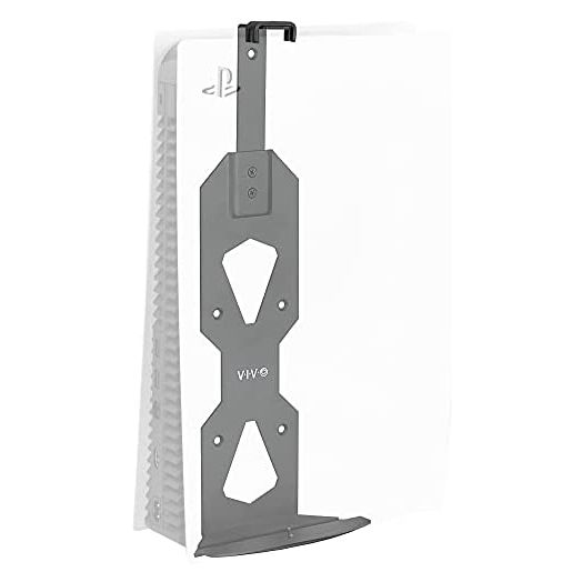 VIVO Steel Wall Mount Bracket Designed for PS5 Gaming Console, Vertical Display for Playstation 5, Open Design, Black, MOUNT-PS5B