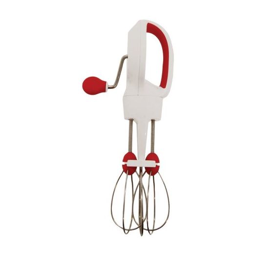Starfrit 818549020799 Super-fast Egg Beater, Snap Fit Measuring Spoons & Red Cooking Mat