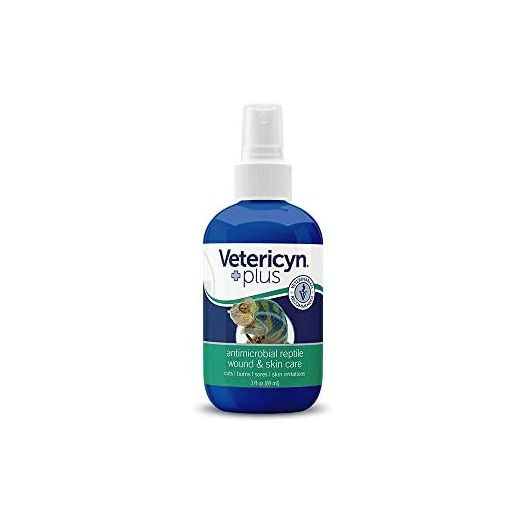 Vetericyn Plus Reptile Wound and Skin Care. Spray to Clean Cuts and Wounds on Pet. an Alternative to Iodine for Burn, Ulcers and Irritation Relief. Safe for All Ages (3 Ounces)