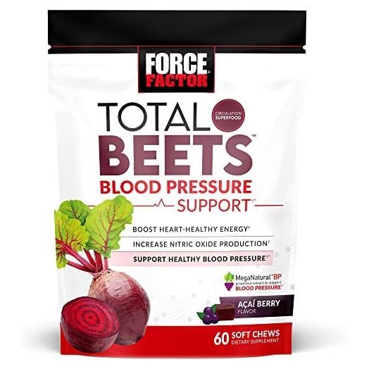 Force Factor Total Beets Blood Pressure Support Supplement, Beets Supplements with Beet Powder