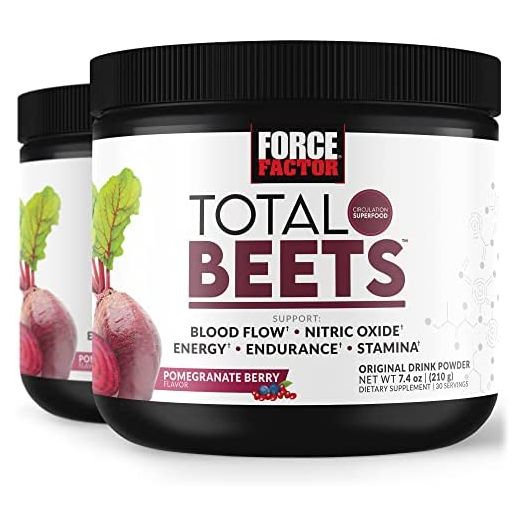 Force Factor Total Beets Drink Mix Superfood Powder with Nitrates