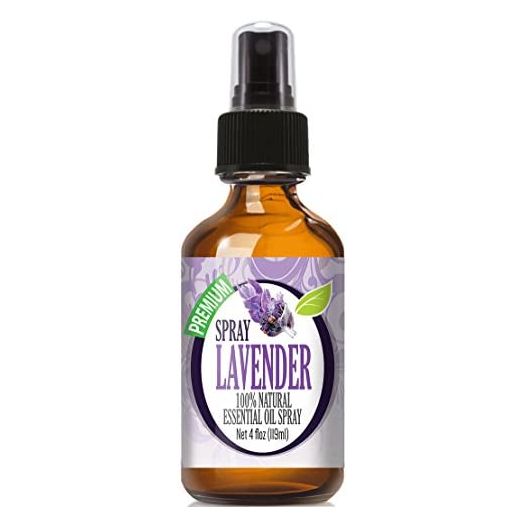 Lavender Spray 4oz Spray – Water Infused with Lavender Spray 4oz Essential Oil - 4oz Bottle by Healing Solutions