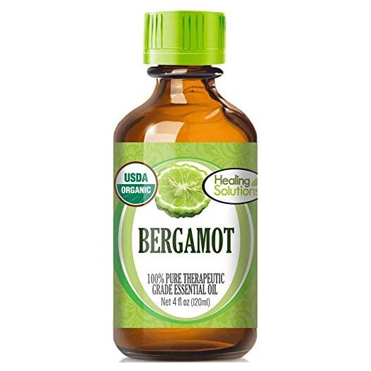 Healing Solutions Organic 120ml Oils - Bergamot Essential Oil - 4 Fluid Ounces