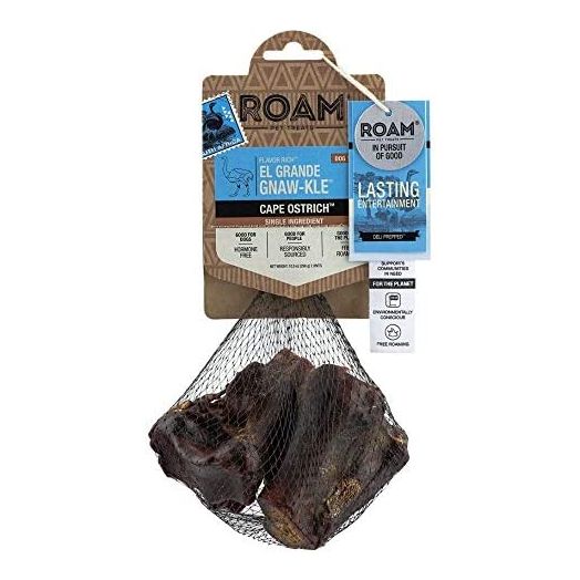 ROAM Pet Treats El Grande Gnaw-kle Bone, 2 Large, Long-Lasting Single-Ingredient Dog Chew (066065)