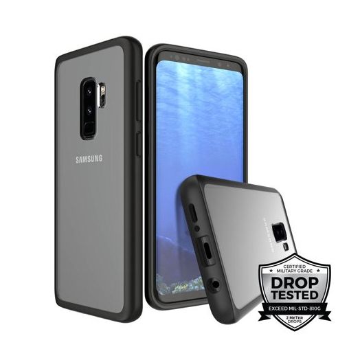 Prodigee Safetee Slim Case for Samsung Galaxy S9+ - Clear/Black