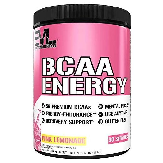 EVL BCAAs Amino Acids Powder, Rehydrating BCAA Powder Post Workout Recovery Drink with Natural Caffeine