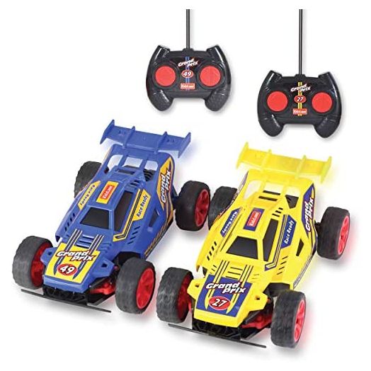Kidzlane Remote Control Cars – 2 Race Cars Racing Together with All-Direction Drive, 35 ft Range - Great RC Car Toy for Kids Boys 4-7, 8-12 Years Old