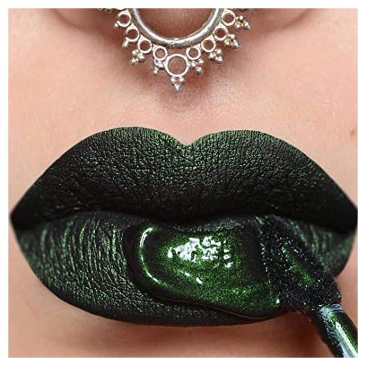 LA Splash Cosmetics Soft Long Lasting Waterproof Matte Dark Green Liquid Lipstick - Wickedly Divine Collection (Envy)