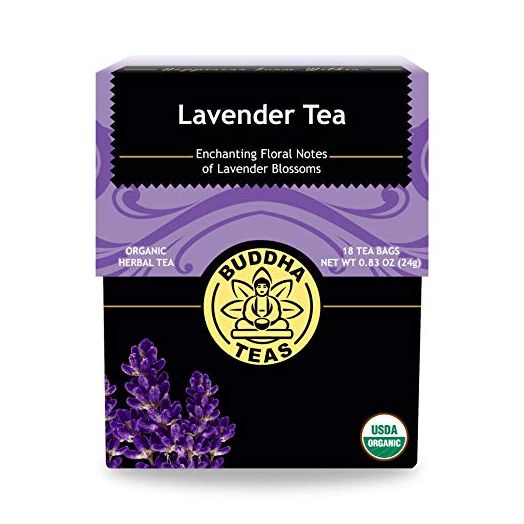 Buddha Teas Organic Lavender Tea - OU Kosher, USDA Organic, CCOF Organic, 18 Bleach-Free Tea Bags
