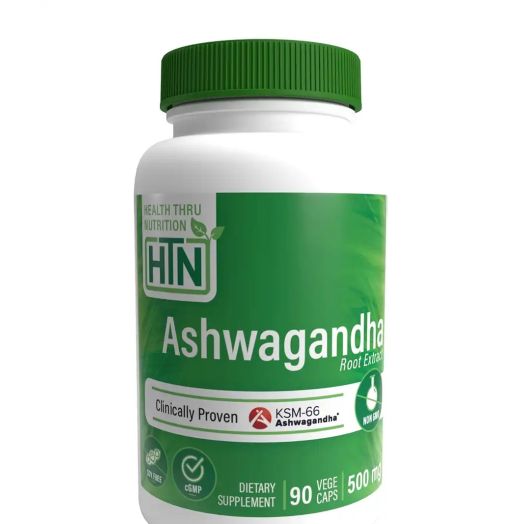 Health Thru Nutrition Ashwagandha KSM-66 500 mg - 90 VegeCaps