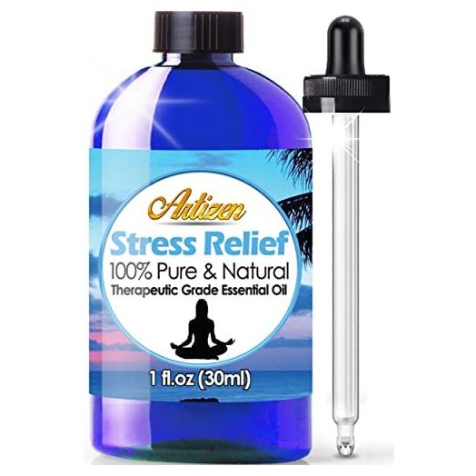 Artizen Stress Relief Blend Essential Oil (100% Pure & Natural - Undiluted) Therapeutic Grade - Huge 1oz Bottle - Perfect for Aromatherapy, Relaxation, Skin Therapy & More!