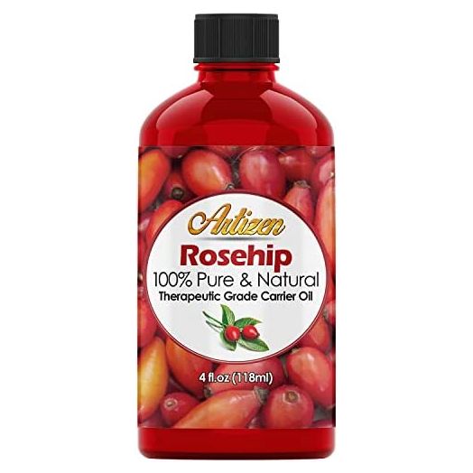 4oz Rosehip Oil by Artizen (100% PURE & NATURAL) - Cold Pressed & Harvested From Fresh Roses Bushes & Rose Seed - Rose Hip Oil is Perfect for Your Skin, Face, Nails, & Hands