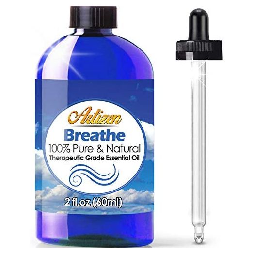 Artizen Breathe Blend Essential Oil ( Blend of 100% Pure & Natural - Undiluted) Therapeutic Grade - Huge 4oz Bottle - Perfect for Aromatherapy