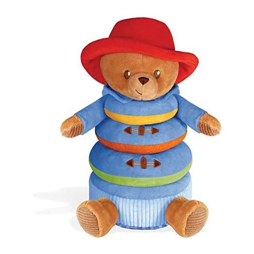 YOTTOY Paddington Bear Collection |Paddington for Baby Soft Plush Stacking Toy– 9.5”H