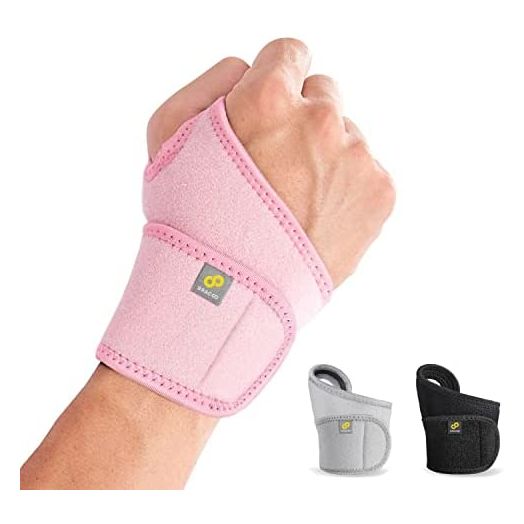 Bracoo WS10 Wrist Support Brace, Hand Support, Adjustable Wrist Wrap Strap for Fitness, Weightlifting, Tendonitis, Carpal Tunnel Arthritis, Joint Pain Relief, Wrist Tendonitis – Fits Right and Left Hand