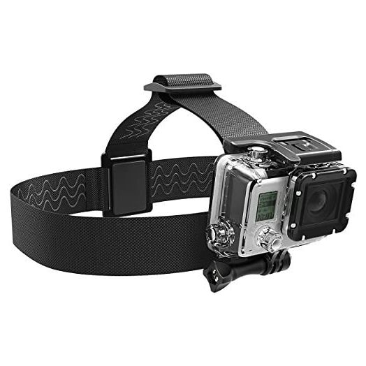 SABRENT Action Cam Head Strap Camera Mount [Compatible with Action Cameras] (GP-HDST)