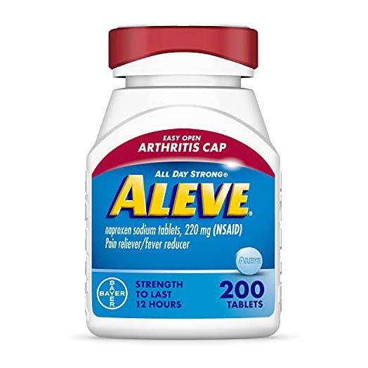Aleve Easy Open Arthritis Cap Tablets, Naproxen Sodium for Pain Relief - 200 Count