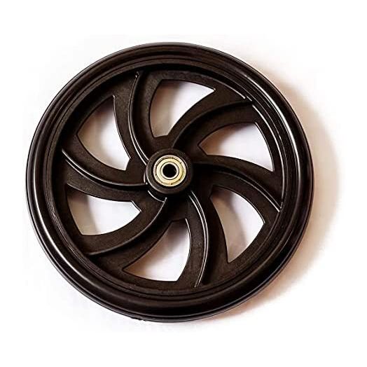 Walker Rollator Replacement 7.5" Wheels Black (1pis) (Front 1)