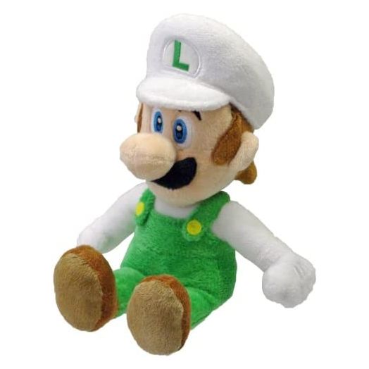 Nintendo Official Super Mario Fire Luigi Plush, 8""", Multi-Colored (1250)