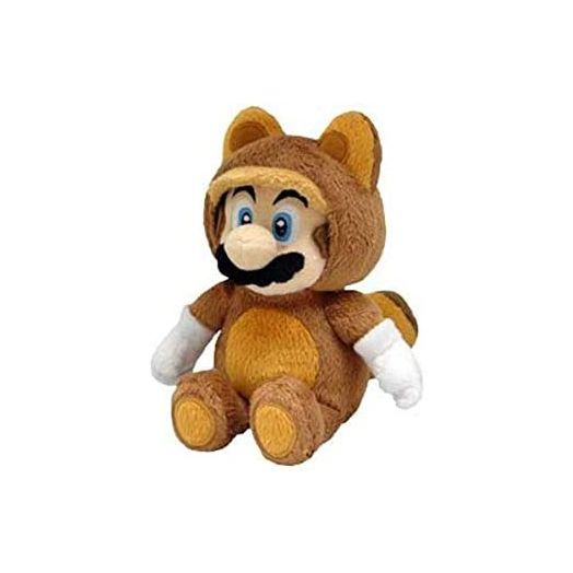 Little Buddy Official Super Mario Plush Raccoon Tanooki Mario, 9-Inch