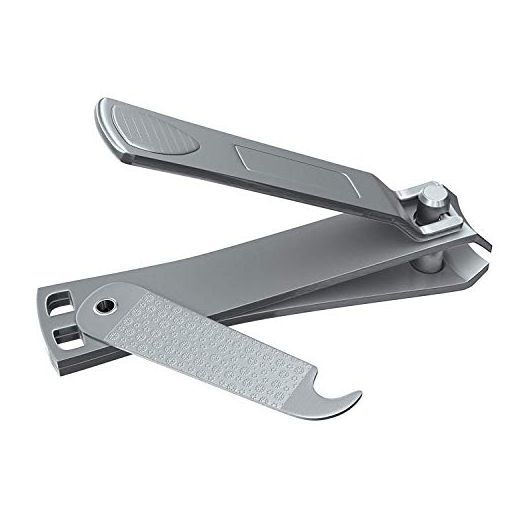 Clyppi Nail Clippers with Swing Out Nail Cleaner/Nail File - Fingernail Clippers/Toe Nail Clippers. Sharp Stainless Steel with Wide Easy Press Lever