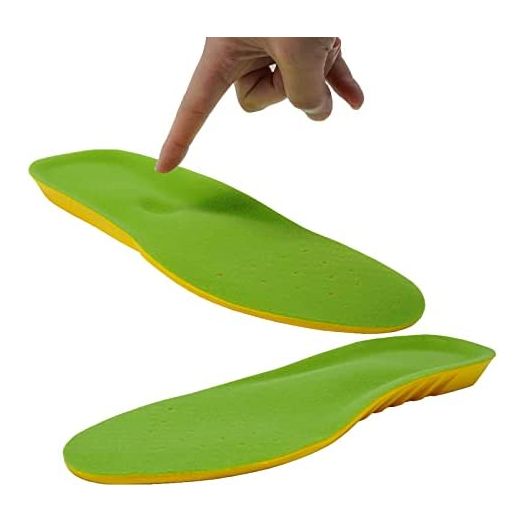 Happystep Wide Fit Plantar Fasciitis Orthotics PU Memory Foam Insoles Comfortable Shoe Inserts, Cushioned Arch Support, Heel Cushioning, Shock Absorption and Foot Pain Relief (US Men Size 13-15)