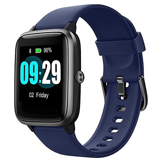 Smart Watch for Android/Samsung/iPhone, Activity Fitness Tracker with IP68 Waterproof for Men Women & Kids, Smartwatch with 1.3" Full-Touch Color Screen, Heart Rate & Sleep Monitor, Blue