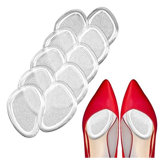 Metatarsal Pads Ball of Foot Cushions Premium Forefoot Pad Soft Gel Inserts, Mortons Neuroma Callus Reduce Foot Pain and Provide Support, Suit for Men Women & All Shoes (10Pcs)