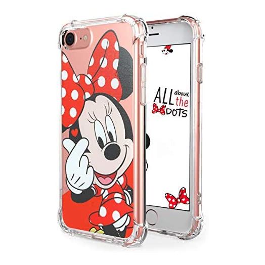 Logee TPU Mouse Cute Cartoon Case for iPhone SE 2022/2020/7/8 4,7",Fun Animal Soft Protective Cover,Ultra-Thin Shockproof Funny Creative Character Cases for Kids Girls iPhone SE 2022/2020/7/8
