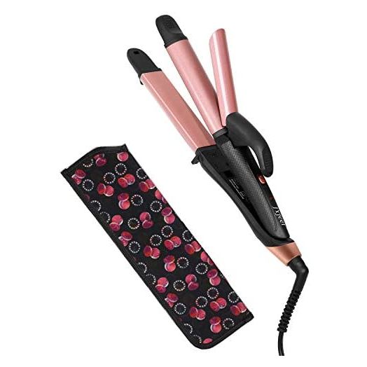 2 in 1 Travel Curling Flat Iron Dual Voltage Mini Hair Straightener and Curler