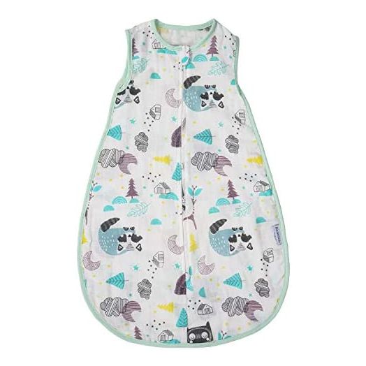 Baby Sleeping Sack Muslin Cotton Soft Wearable Blanket Summer Sleeping Bag Baby Sleeveless Sleep Sacks 0.5 Tog 24-36 Months Boy Kids Large 3T Lightweight 4-5 Years Girl Infant Sleep Bag Toddler XL