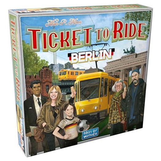 Ticket to Ride Berlin Board Game - Train Route-Building Strategy Game, Fun Family Game for Kids & Adults, Ages 8+, 2-4 Players, 10-15 Minute Playtime, Made by Days of Wonder