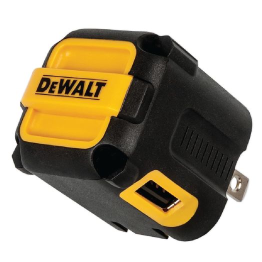 DEWALT 2-Port USB Wall Charger — NeverBlock Worksite Charger — Dual 5V/2.1A Power AC Adapter — Fast Charging Block Cube for iPhone 14 13 12 SE 11Pro Max XS XR 8 Plus Samsung Galaxy Google Pixel