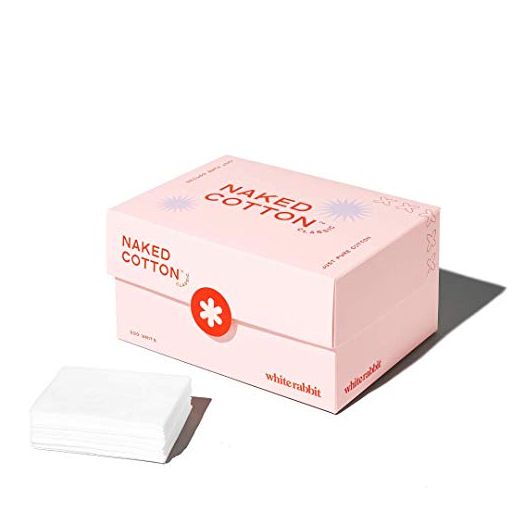 White rabbit Premium 100% Cotton Pads for face (200 Count), Unbleached, DIY Toner Mask, Lint-Free, Hypoallergenic, Chemical Free,for Salon and Spa Use- Soft, Strong and Durable