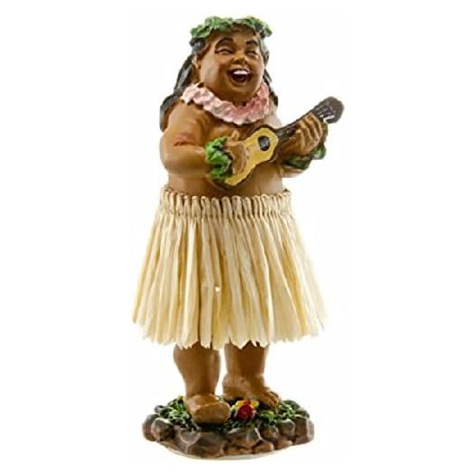 KC Hawaii Braddah with Ukulele Mini Dashboard Doll 4 inches