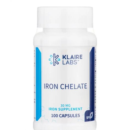 Klaire Labs Iron Chelate 30 mg - 100 Capsules
