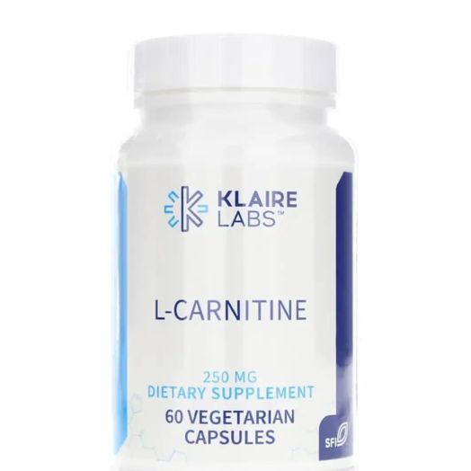 Klaire Labs L-Carnitine 250 mg - 60 Vegetarian Capsules