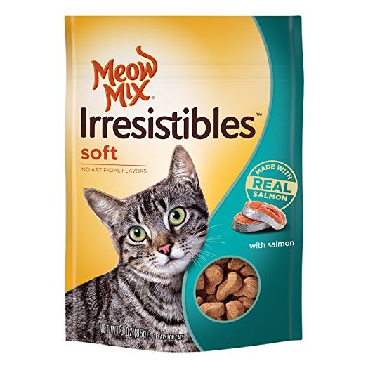 Meow Mix Irresistibles Cat Treats - Soft Salmon - 3 oz