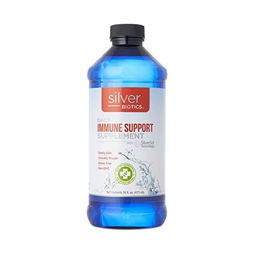 Silver Biotics® Immune Support Supplement is the perfect daily defense boost for your immune system - 16oz bottle - 10 Ppm Colloidal Silver Liquid With Silversol Technology