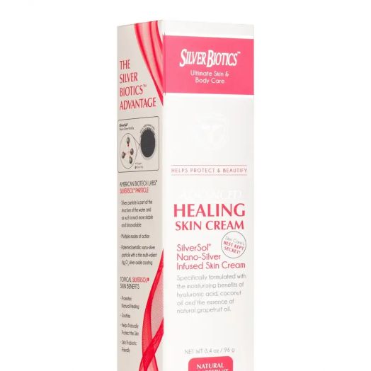Silver Biotics Advanced Healing Skin Cream, Natural Grapefruit Scent - 3.4 oz (96 Grams)