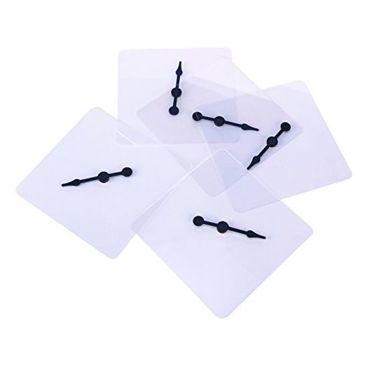 Learning Advantage Transparent Spinners, Set of 5, Math Game Spinner, Dry Erase Surface for Multiple
