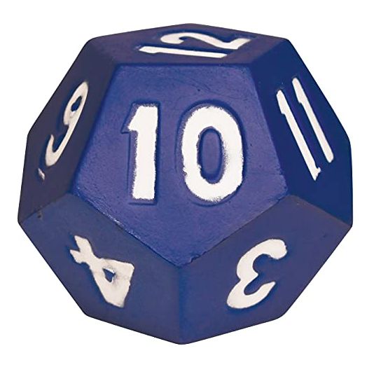 LEARNING ADVANTAGE, Jumbo 12-Sided Foam Die, 12 Sided Die
