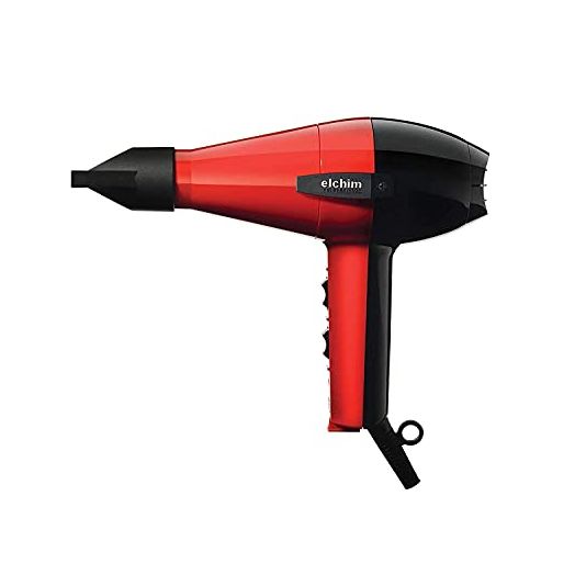 ELCHIM 2001 High Pressure Professional Hair Dryer, Red/Black