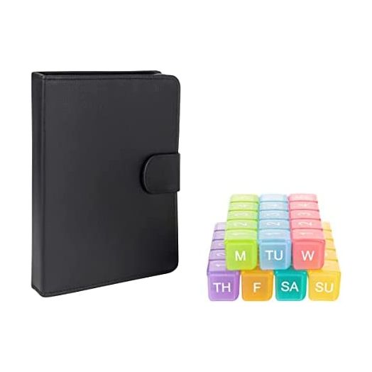 e-Pill 5 Times a Day x 7 Day Large Weekly Pill Organizer - with Discreet Case