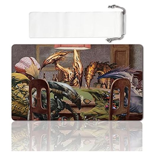 Board Game TCG Playmat Table Mats Games Size 60X35 cm Mousepad Compatible for MTG RPG CCG Trading Card Game Play mats (SLIVERS-Playing-Poker)